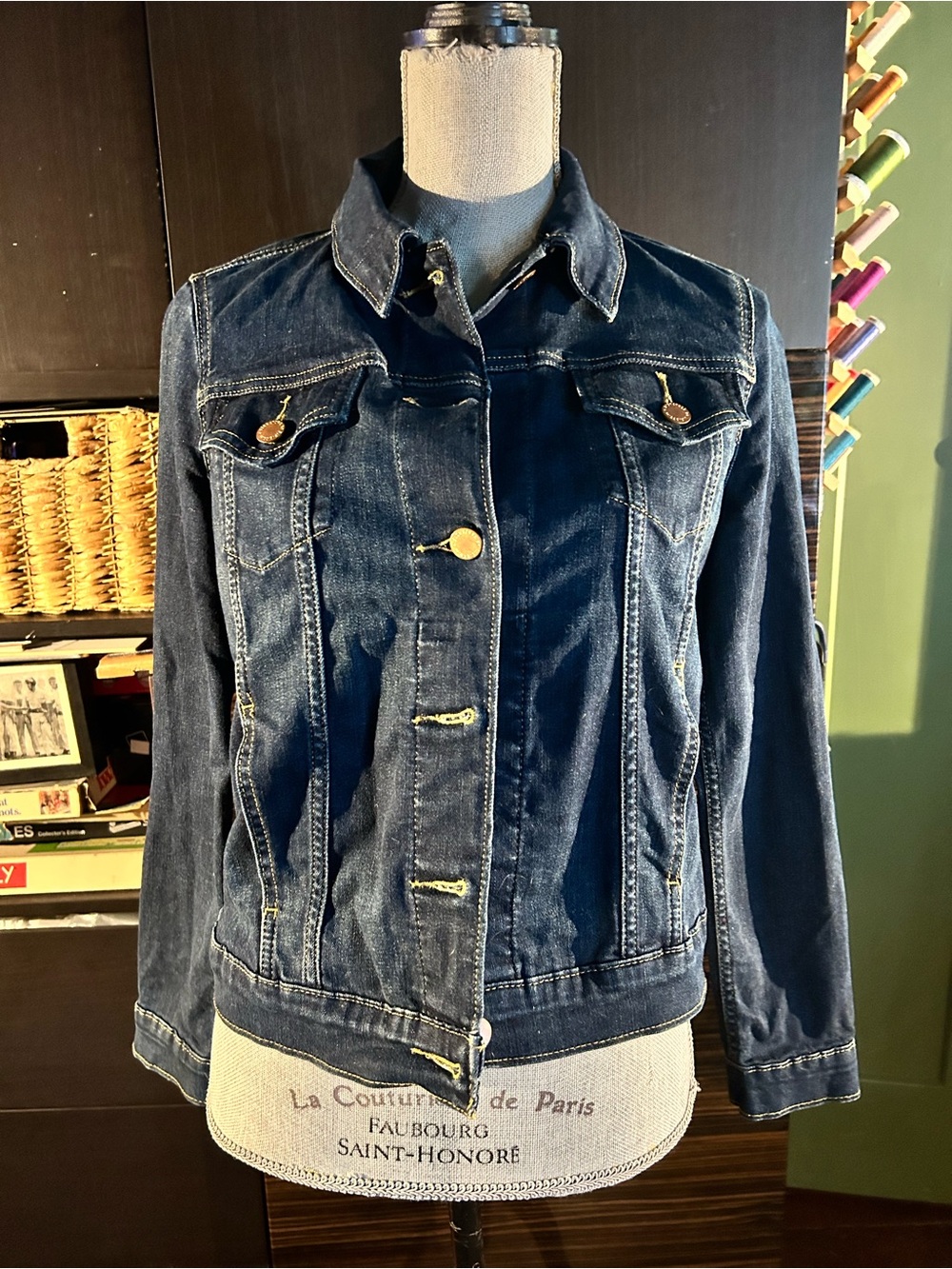 Signature by Levi Strauss Dark Blue Denim Jacket